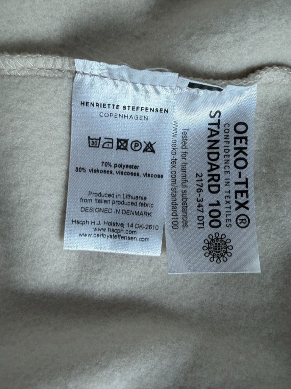 Henriette Steffensen Copenhagen Womens Beige Longline Wrap Cardigan Jacket Small - Picture 5 of 12